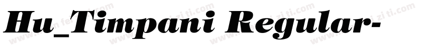 Hu_Timpani Regular字体转换